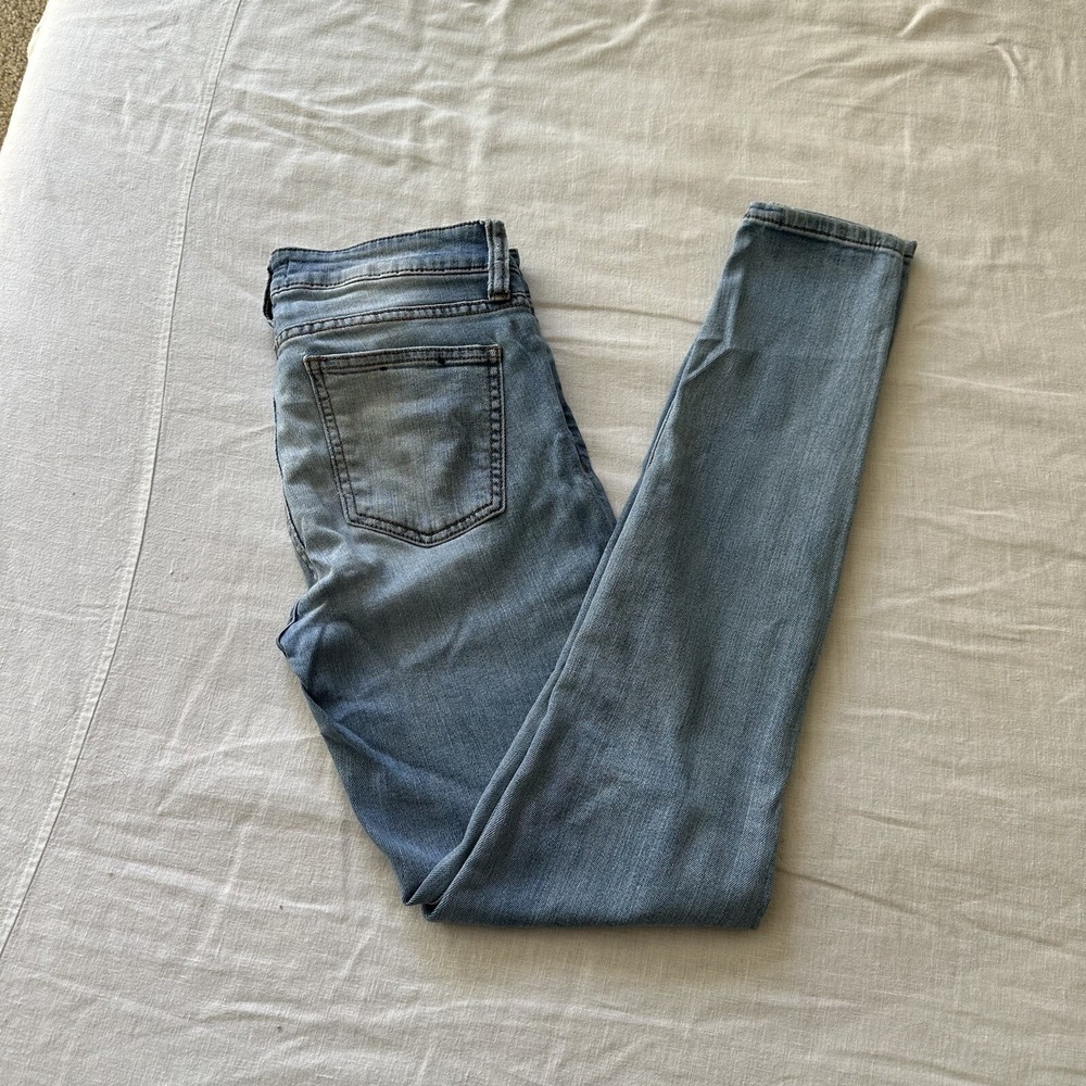 Kut From The Kloth Jeans Womens 2 Blue Mia Toothpick Skinny Leg Light Wash Denim